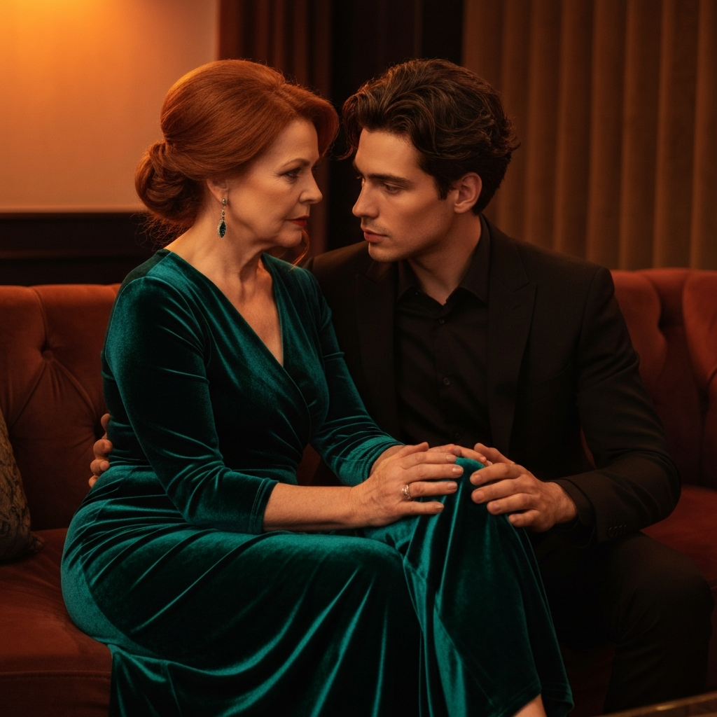 Rencontre intime entre une femme mature et un homme plus jeune